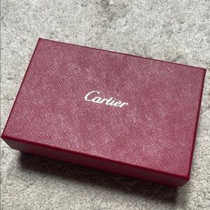 Cartier Burgundy Box with Logo